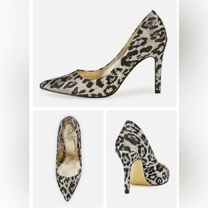 Adrianna Papell Adrianna Leopard-Print Pump Gold Cayan Metallic🤩